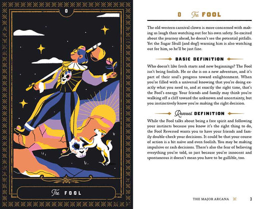 Sugar Skull Tarot Deck and Guidebook by David A Ross